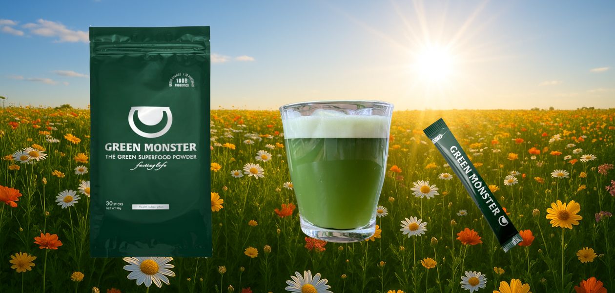 グリーンモンスターと花畑